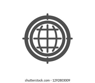 Seo target icon. Search engine optimization sign. Internet symbol. Quality design element. Classic style icon. Vector