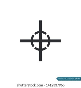 SEO target. Packaging sign icon vector template flat design