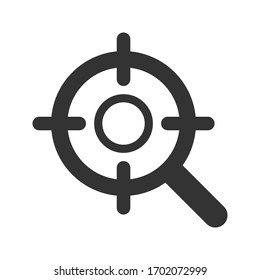 Seo Targeting Flat Vector Icon