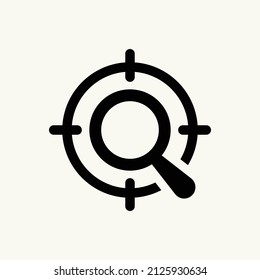 Seo Targeting Icon. Seo vector icon.