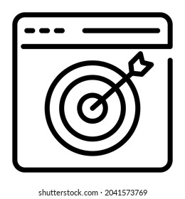 seo targeting outline design, SEO and web flat design for mobile concepts and web apps. Collection of modern infographic logo and pictogram.