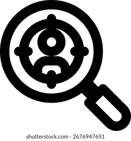 SEO Targeting, User, Customer Outline Icon