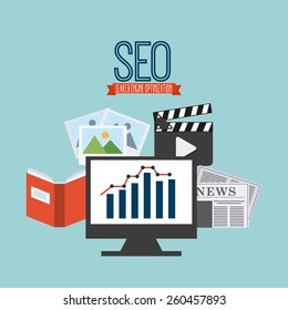 seo technology design, vector illustration eps10 graphic 