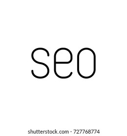 seo technology symbol line black