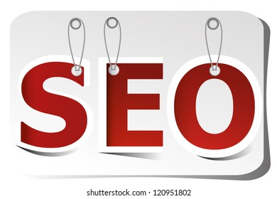 seo text design made from tag