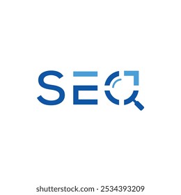 Logotipo De Texto Seo, Tipografia Modelo De Vetor De Design Seo