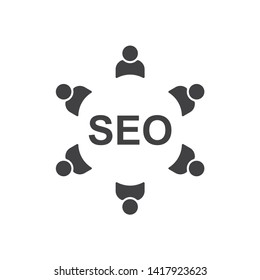 SEO tool icon in eps vector format. Flat pictogram icon designed for web and application interfaces.