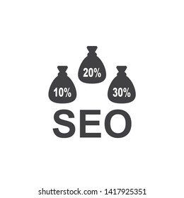 SEO tool icon in eps vector format. Flat pictogram icon designed for web and application interfaces.