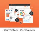 SEO tool. Platform used for keyword research and online ranking data, including metrics such as search volume and cost per click (CPC). Collects information about online keywords. Infographic
