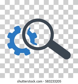 Seo Tools vector pictogram. Illustration style is a flat iconic bicolor smooth blue symbol on a transparent background.