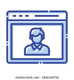 
Seo-Trainer, Trainer, Website, Unterricht vollwertige Vektorsymbole
