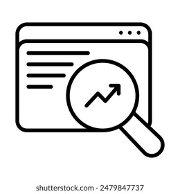 SEO Trends icon line vector illustration