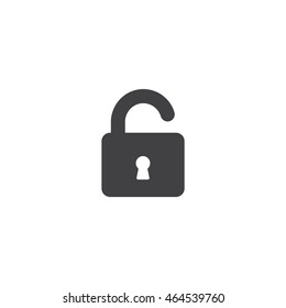 SEO unlock icon on white background