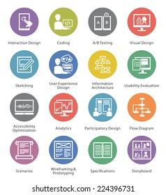 SEO & Usability Icons Set 2 - Cercle Series 