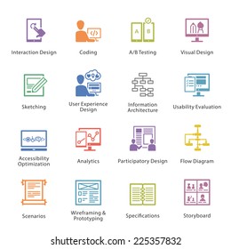 SEO & Usability Icons Set 2 - Colored Series