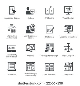 SEO & Usability Icons Set 2 - Noir Series 