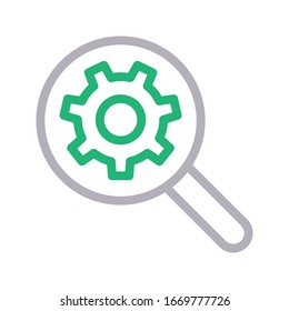 seo vector color line icon 