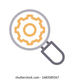 seo vector color line icon 