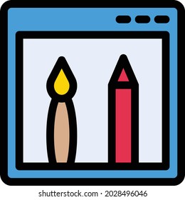 icono de línea de color del vector SEO