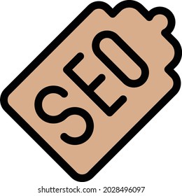 SEO vector color line icon