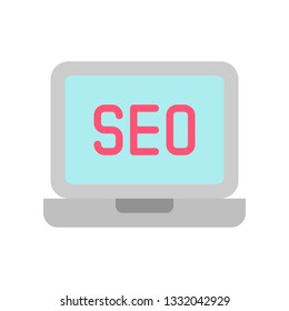 SEO vector, Digital marketing flat design icon