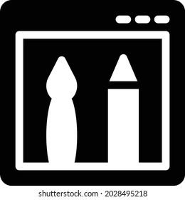 SEO vector glyph flat icon