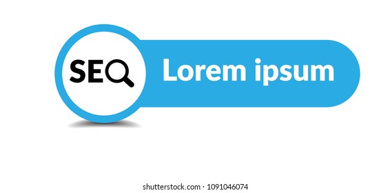 SEO vector icon and label