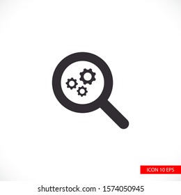 SEO vector icon service, sharing, solution, symbol, talking, vector, working, zoom