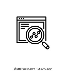 Seo vector illustration outline icon. Information Technology EPS 10