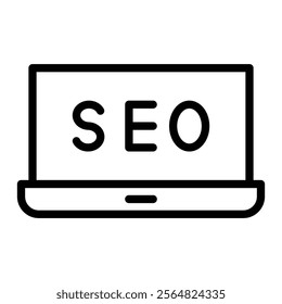 SEO Vector Line Icon Design