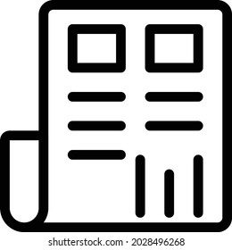 SEO vector thin line icon