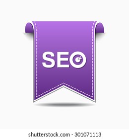 SEO Violet Vector Icon Design