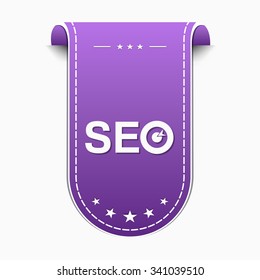 SEO Violet Vector Icon Design