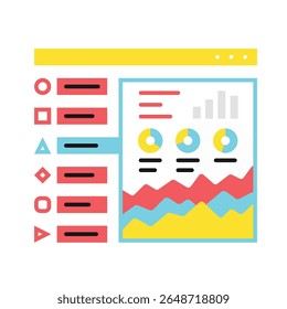 “Flat SEO Web Development Icon Sheet Modern Line  Filled Symbols”