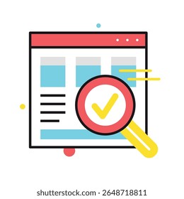 “Flat SEO Web Development Icon Sheet Modern Line  Filled Symbols”