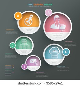 SEO and web development info graphic design.clean vector