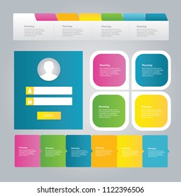 SEO web icon - abstract set