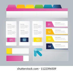 SEO web icon - abstract set