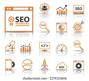 seo - web icon set