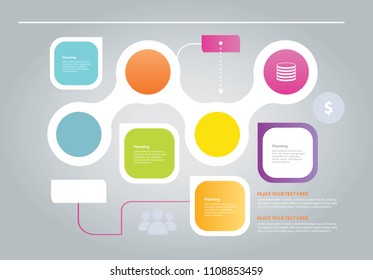 SEO web icon set - infographic