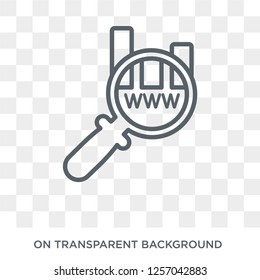 Seo and web icon. Trendy flat vector Seo and web icon on transparent background from Programming collection. High quality filled Seo and web symbol use for web and mobile