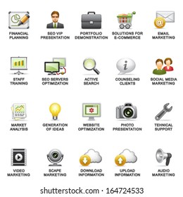 SEO web icons.