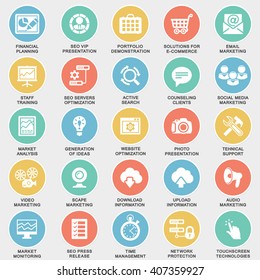 SEO web icons.
