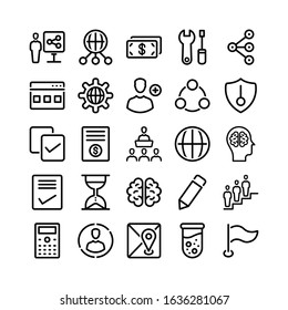 SEO & Web Line Icon Set - 3