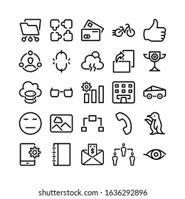 SEO & Web Line Icon Set - 4