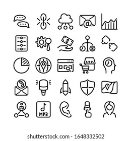 SEO & Web Line Icon Set - 5