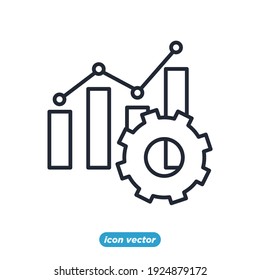 SEO web marketing analytics icon. Search Engine Optimization symbol template for graphic and web design collection logo vector illustration