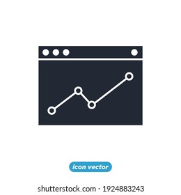 SEO web marketing analytics icon. Search Engine Optimization symbol template for graphic and web design collection logo vector illustration