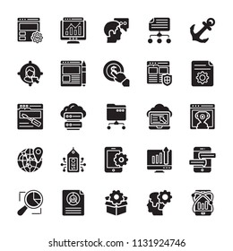 Seo and Web Optimization Glyph Icons 1