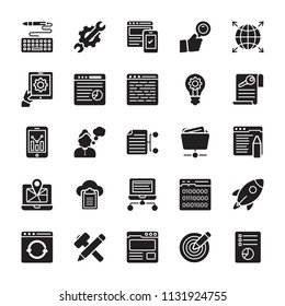 Seo and Web Optimization Glyph Icons 4